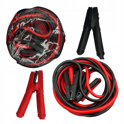 Przejdź do produktu Kable przewody rozruchowe awaryjne 1500A 4,5m TIR BUS osobowy solidne