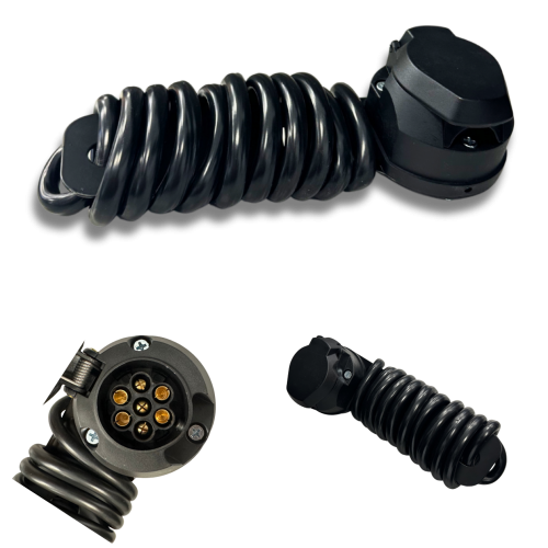 Przejdź do produktu Gniazdo elektryczne przyczepki 7 PIN z uchwytem + wiązka – zestaw instalacji haka 12V