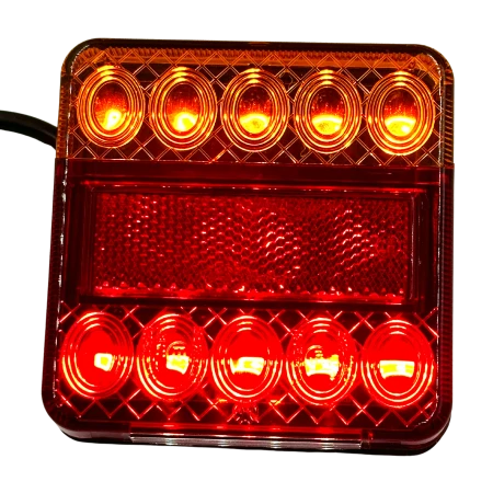 Tylna lampa LED do przyczepki 12V z przewodem