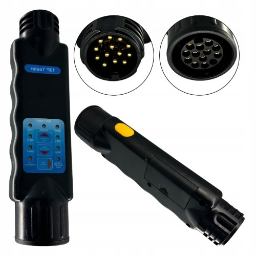 Przejdź do produktu Tester gniazda i wtyczki przyczepy 13 PIN 12V – próbnik instalacji świateł przyczepki
