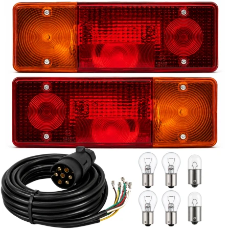 Lampy tylne zespolone do przyczepy D-47 D-50 z instalacją 9 m