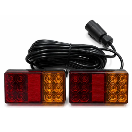 Lampy tylne LED do przyczepy 16 LED 7 PIN