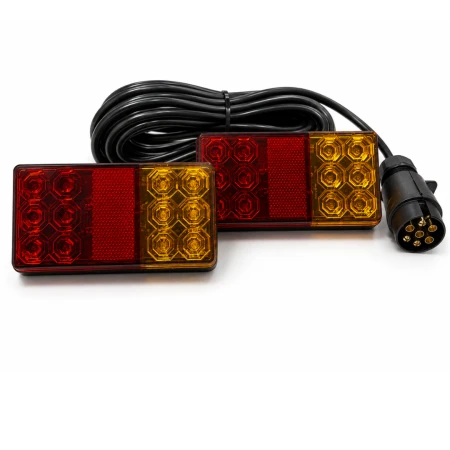 Zestaw lamp LED do przyczepy z przewodem 7,5 m