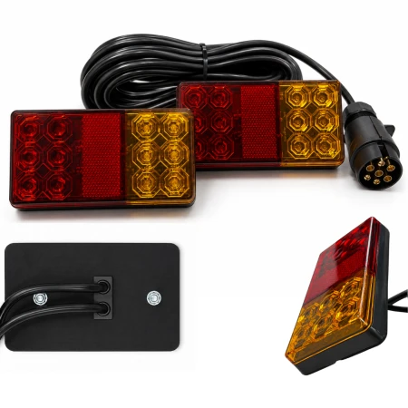 Lampy LED do przyczepy z podświetleniem tablicy