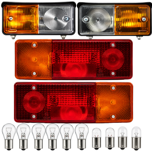 Przejdź do produktu Lampy Ursus C-360 komplet 4 szt. przód tył + żarówki