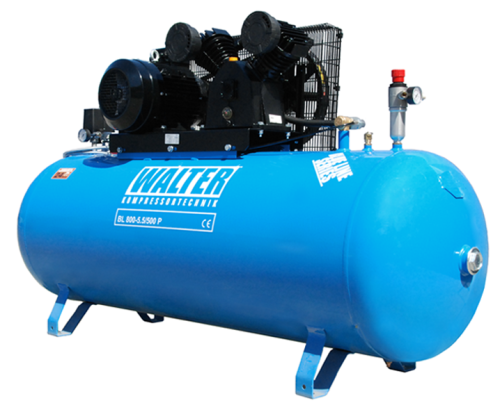 Przejdź do produktu Kompresor tłokowy Walter BL 800-5,5/500 P 500 l 400 V 5,5 kW 800 l/min