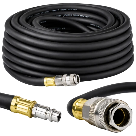 Wąż pneumatyczny 15 m 10x15 mm ze złączem do pompowania kół TIR