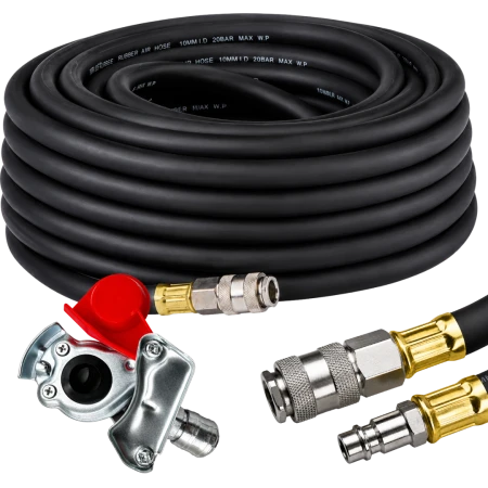 Gruby wąż do klucza udarowego 20 m 10 mm 20 bar