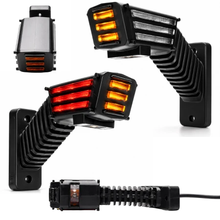 Lampy pozycyjne LED lewa prawa do lawety 12V 24V