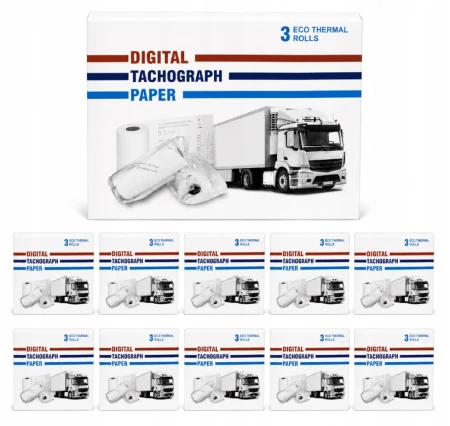 Papier termiczny do tachografu cyfrowego Web Truck 3 rolki 8 m