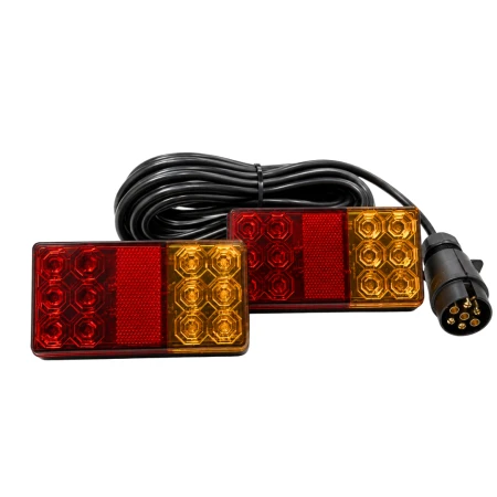 tylne lampy LED na magnes do przyczepki samochodowej 7 PIN