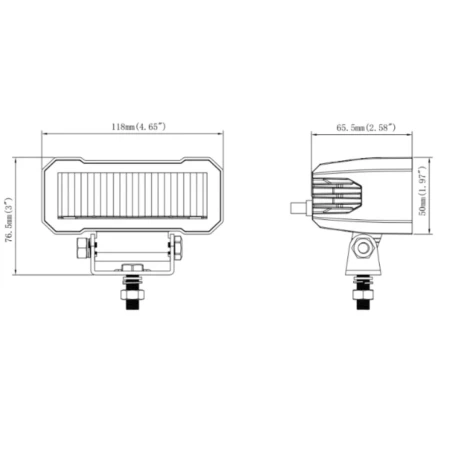 lampa dalekosiężna LED IP67 do samochodu 12V 24V