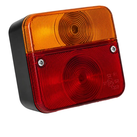 Kwadratowa lampa tylna przyczepki P21W P21/5W