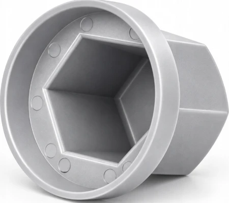 Szara zaślepka nakrętki koła TIR 32 mm