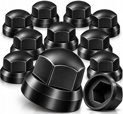 Przejdź do produktu 10x Osłona nakrętki koła 32 mm TIR czarna niska kapturek na śrubę
