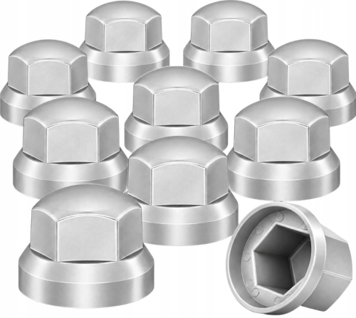 Przejdź do produktu 10x Osłona nakrętki koła 32 mm TIR szara niska kapturek na śrubę