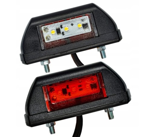 Przejdź do produktu Lampa obrysowa obrysówka LED biało czerwona 2szt