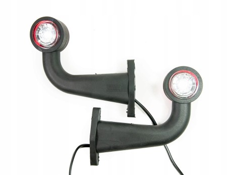 Lampa obrysowa kątowa LED montaż przyczepa ciężarówka