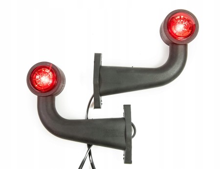 Lampa obrysowa kątowa LED montaż przyczepa ciężarówka