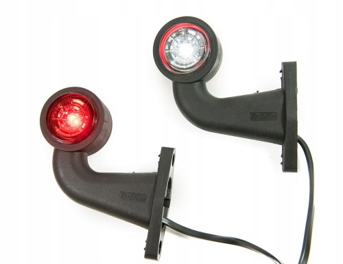 Przejdź do produktu Lampa obrysowa tylna LED kątowa Fristom prawa + lewa 12V/24V – zestaw 2 szt. do przyczepy, naczepy