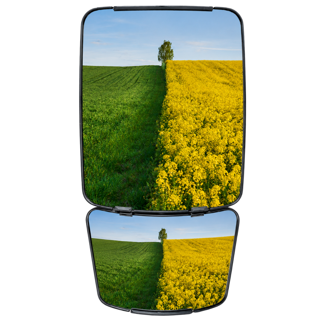 Lusterko panoramiczne podwójne 435x223 mm do ciągnika