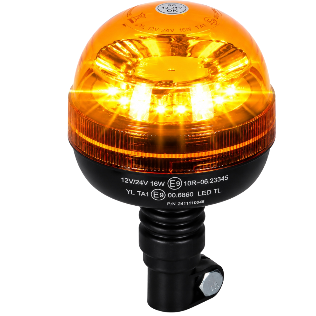 Kogut LED 12V 24V z homologacją ECE R65 do maszyn rolniczych