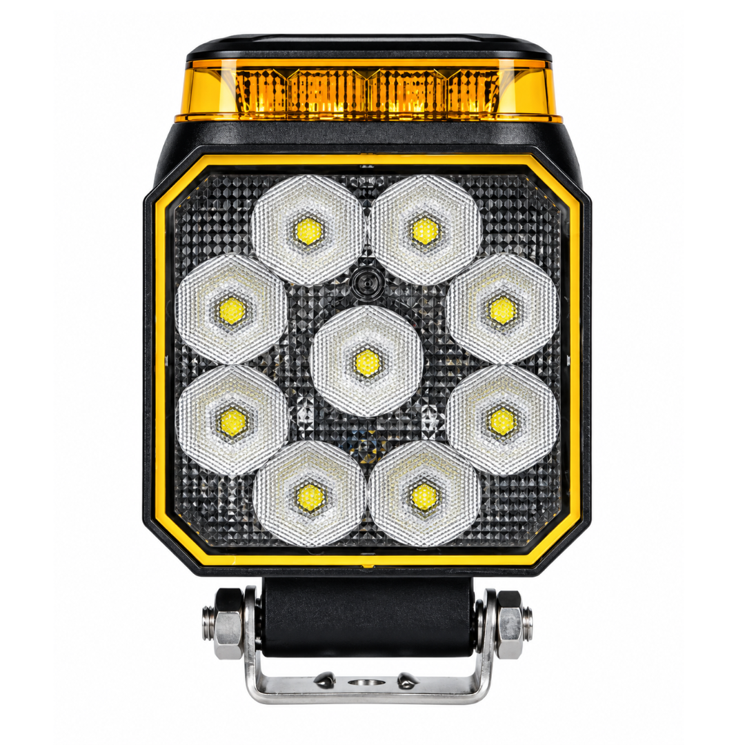 Lampa cofania LED 12/24V ze stroboskopem pomarańczowym 25 LED