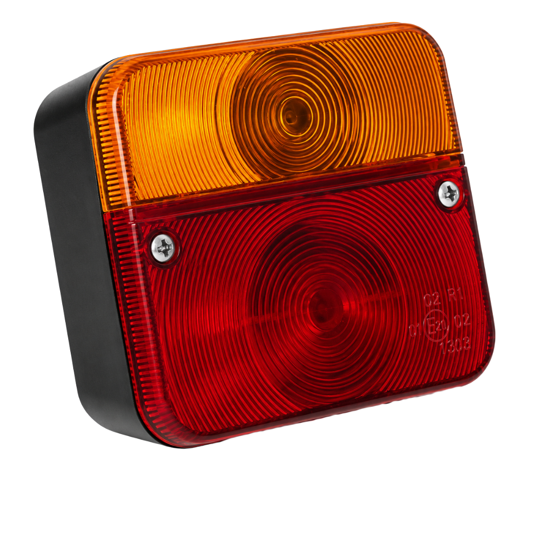 Kwadratowa lampa tylna przyczepki P21W P21/5W